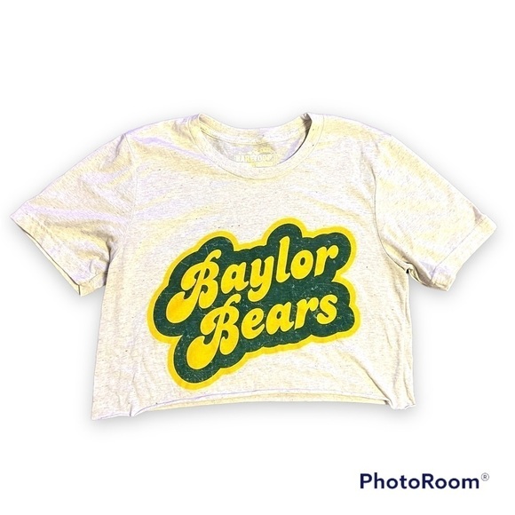 Barefoot CAMPUS OUTFITTERS BAYLOR UNIVERSITY BEARS CROPPED COLLEGIATE TOP - Picture 2 of 3